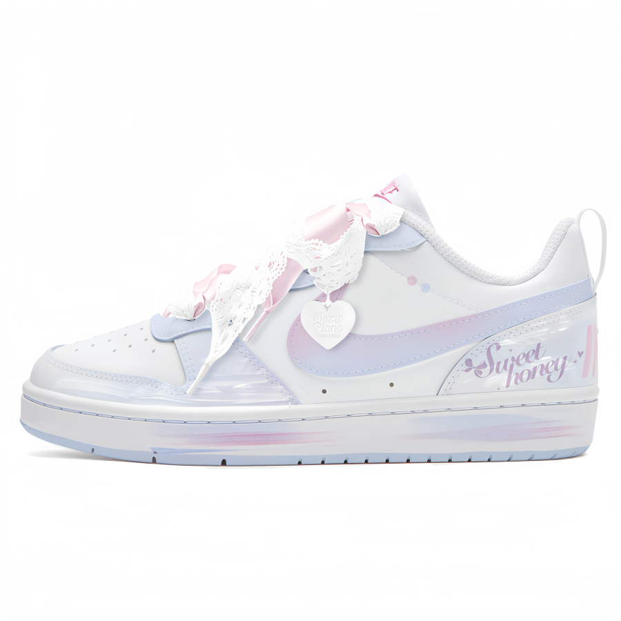 Nike Nike Court Borough Sweetheart Baby Low top Skateboard Shoes Women's Blue Pink