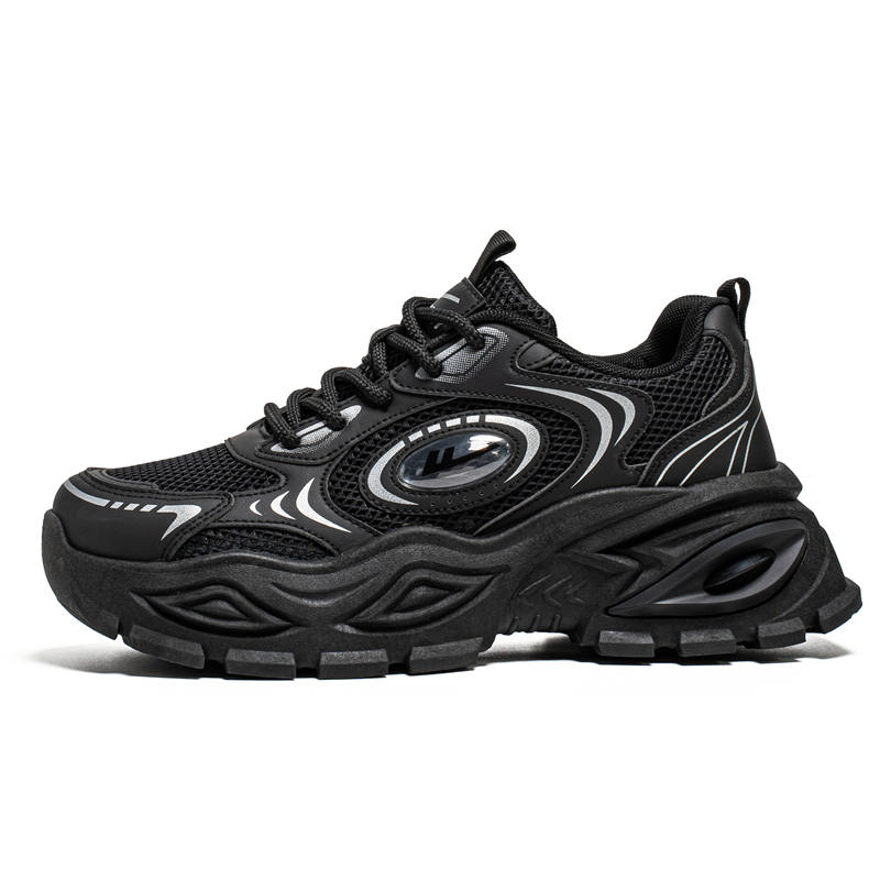 WARRIOR Warrior Coverage Moisture Wicking Abrasion Resistant Low top Chunky Sneakers Men's Black