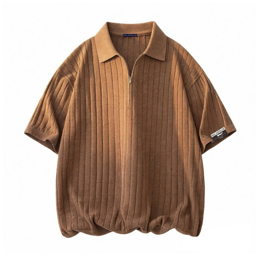 PAUL COSTELLOE T Shirts Unisex Polo Collar Thin Straight Fit