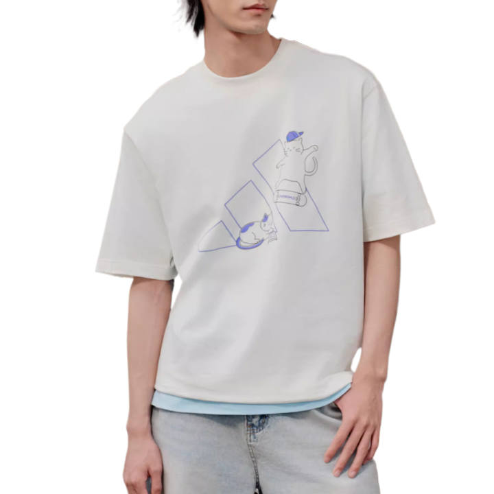 Adidas Adidas T Shirts Unisex Jade White Crew Neck Moderate