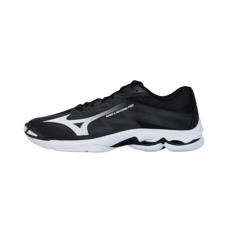 Mizuno WAVE LIGHTNING PRO Cushioning Slip Resistant Abrasion Resistant Low top Volleyball Shoes Unisex Smoky Ink Black