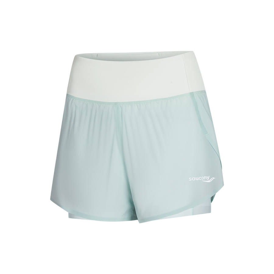 Saucony Sports Shorts Women's Ice Dusty Blue Moderate Other