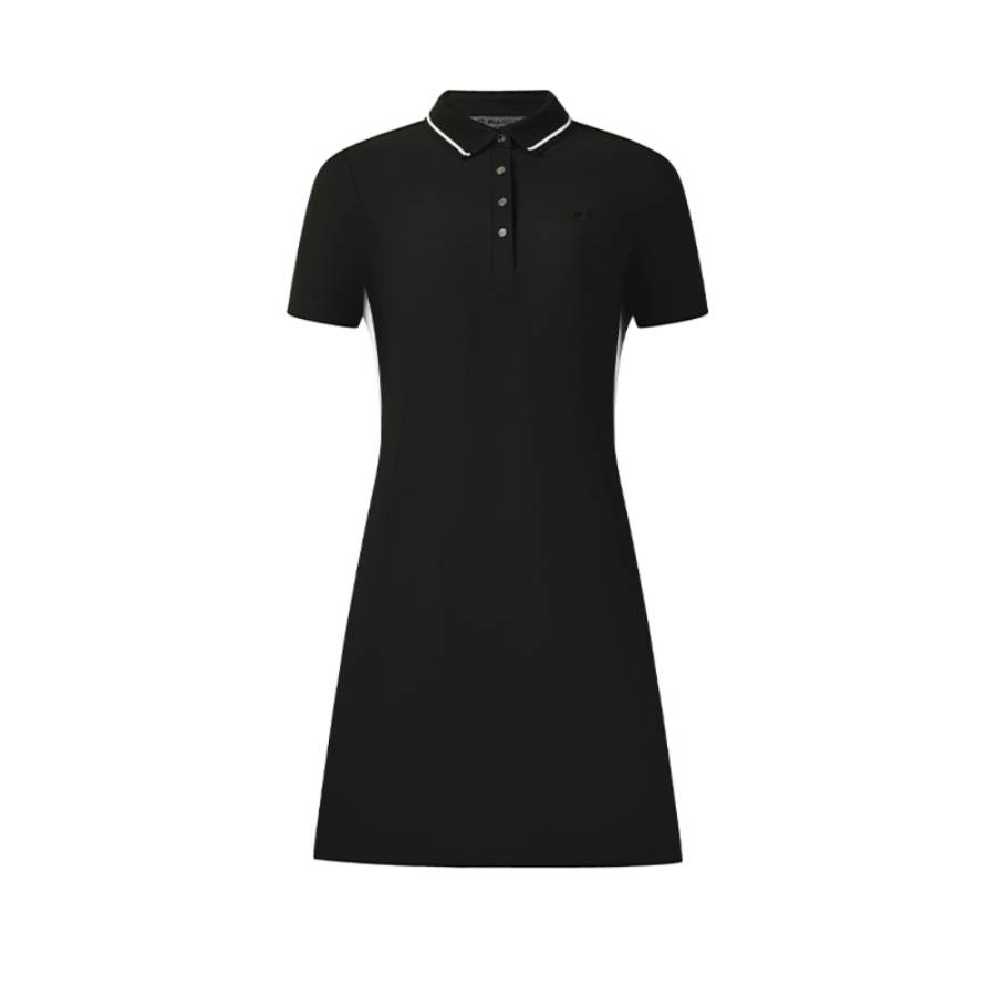 FILA Golf Short Sleeved Dress Women's Pitch Black