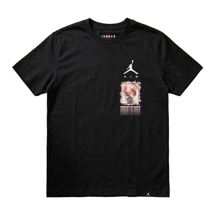 Jordan Jordan Jumpman T Shirts Unisex Black Crew Neck Moderate Straight Fit