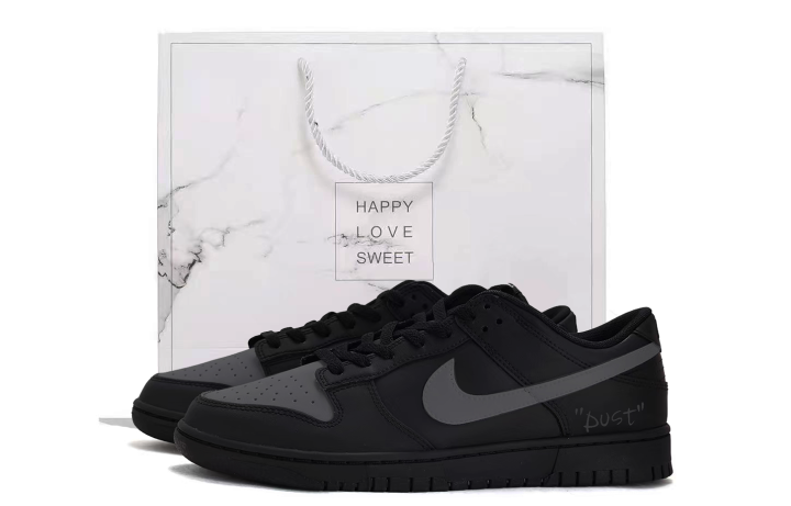 Nike Nike Dunk Leather Low top Skateboard Shoes Unisex White Black