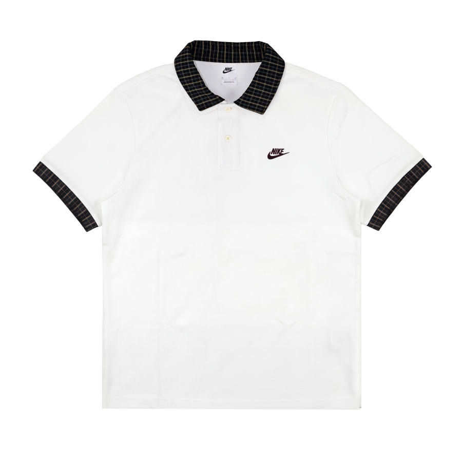Nike Nike Polo Shirts Unisex White Polo Collar Moderate Straight Fit