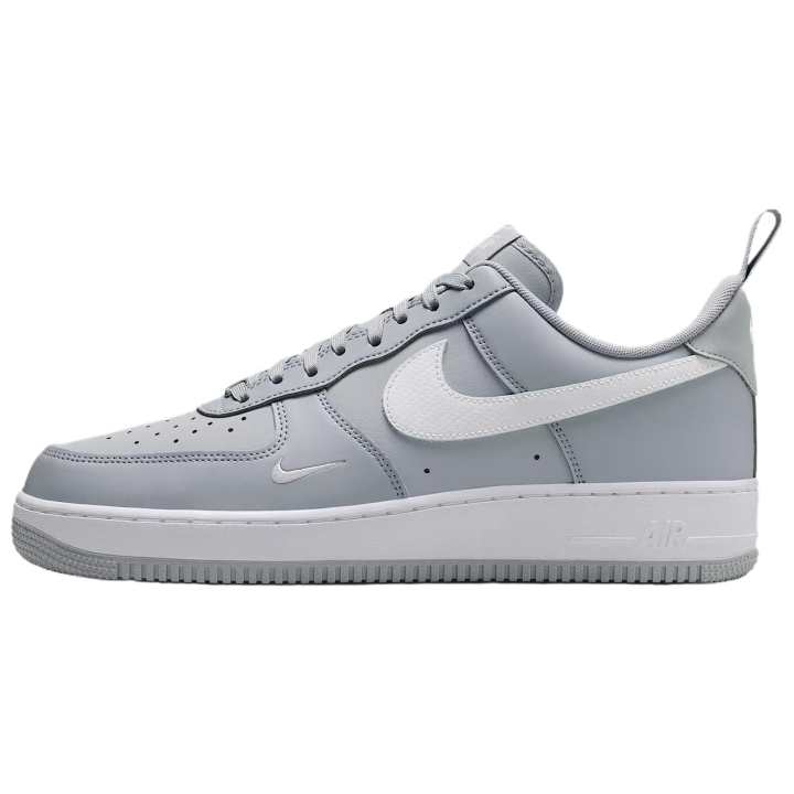 Nike Nike Air Force 1 Breathable Skateboard Shoes Men's Gray White