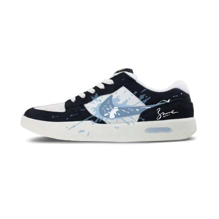 Nike Nike SB Force 58 Maris Sal Ink Shadow Abrasion Resistant Slip Resistant Low top Skateboard Shoes Unisex