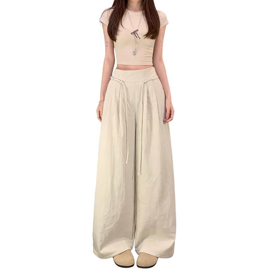JBBCN Casual Pants Women's Moderate Wide Leg Pants