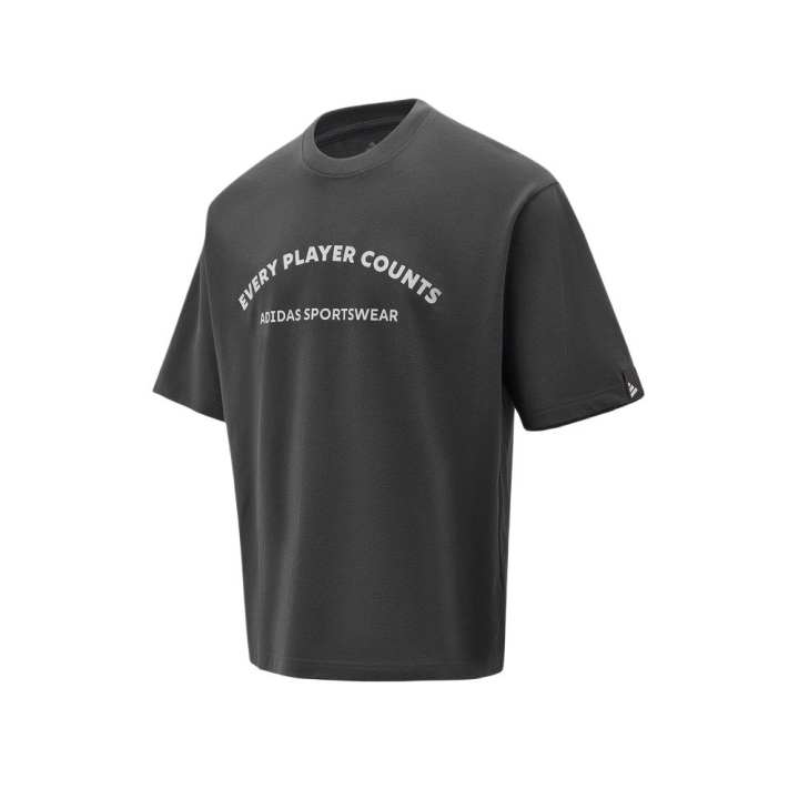 Adidas Adidas T Shirts Men's Graphite Gray Crew Neck Moderate