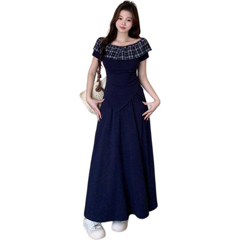 JBBCN Two Piece Skirt Sets Women's Boat Neck Thin Long