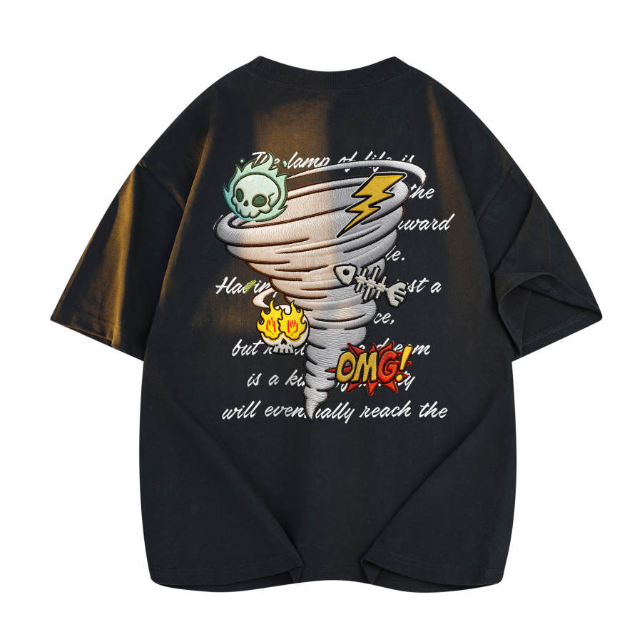 DEERWAY T Shirts Unisex Crew Neck Moderate Straight Fit