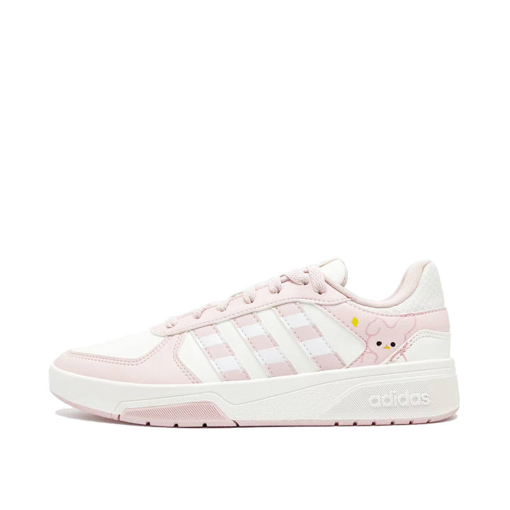 Adidas Adidas COURTBEAT Milk Rabbit Milk Candies Coverage Abrasion Resistant Slip Resistant Low top Skateboard Shoes Unisex