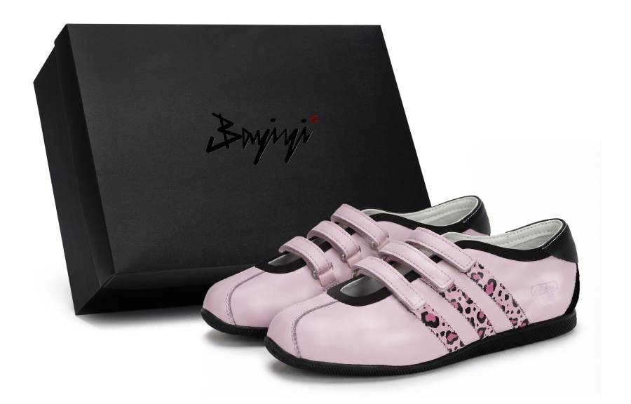 Adidas Originals ANFU 811 Manufacturing, Misty Leopard Print, Special Shoe Box Flat Mary Jane Shoes Women's