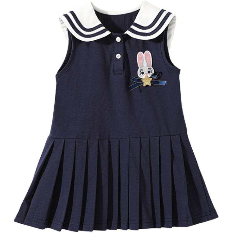 Disney Dress Zootopia 2026 Summer Navy Blue Kids'