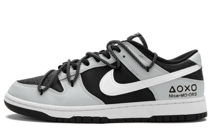 Nike Nike Dunk Black Silver Knight C Low top Skateboard Shoes Unisex Black Gray Silver