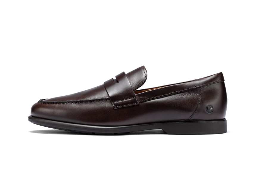 Ecco Ecco Metropole Verona Leather Loafers Men's Dark Brown
