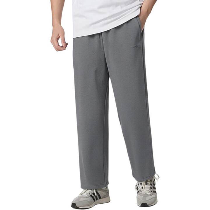 Adidas Adidas Casual Pants Men's Dark Gray Thin Straight Fit Pants