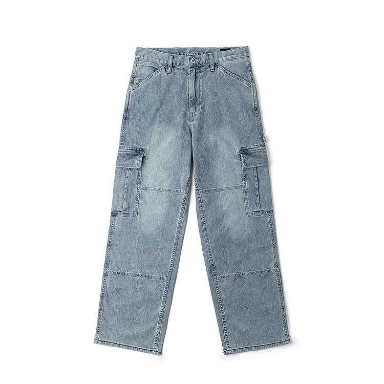 Lee Lee Jeans Men's Light Blue Moderate Wide Leg Pants