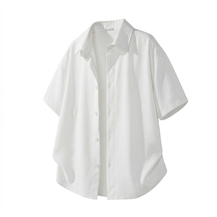 Hodo Shirts Unisex Lapel Moderate Shirt