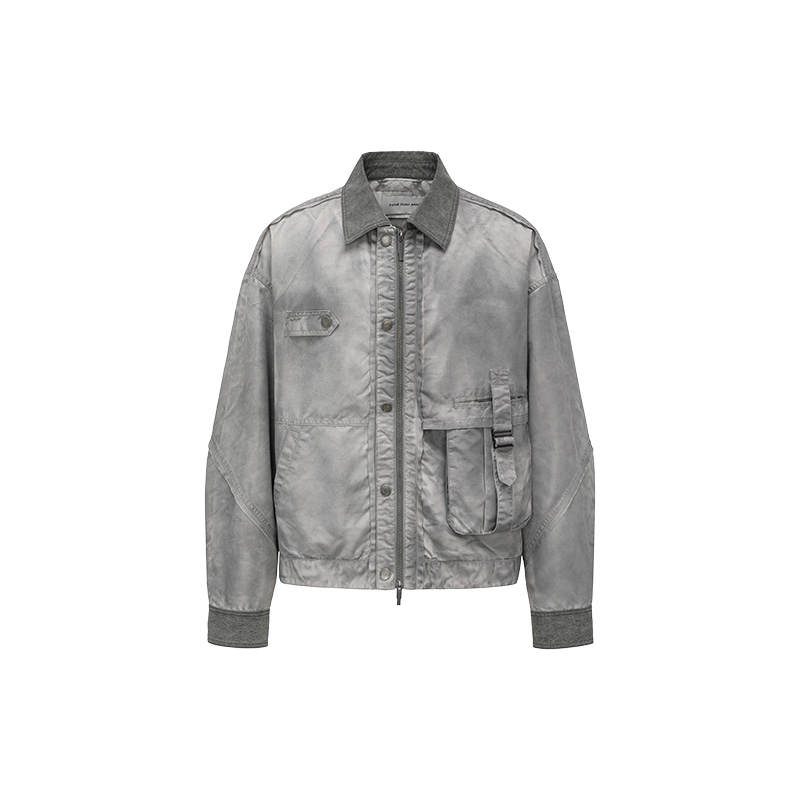 Feng Chen Wang Feng Chen Wang Jackets Unisex Gray Lapel Moderate Workwear