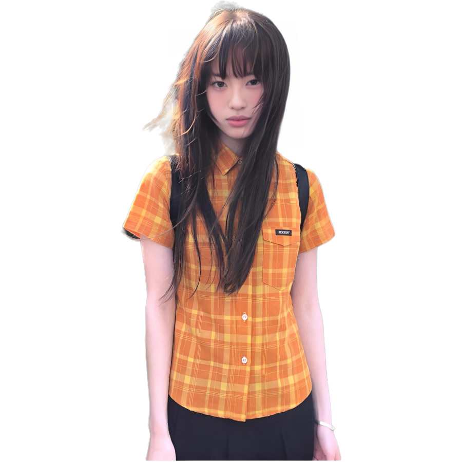 Cotton Gene Shirts Women's Image Color Lapel Thin