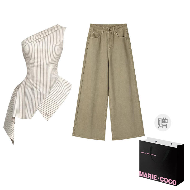MARIE·COCO Casual Suits Women's Asymmetrical Collar Moderate