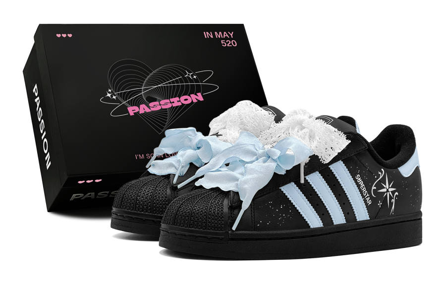 Adidas Originals Superstar 2 Skateboard Shoes Unisex Low Top Black