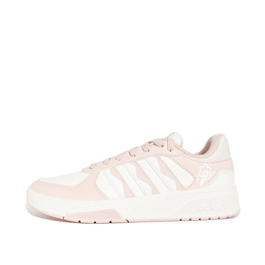 Adidas Adidas COURTBEAT Pink Mist Cloud Pattern Coverage Abrasion Resistant Slip Resistant Low top Skateboard Shoes Unisex