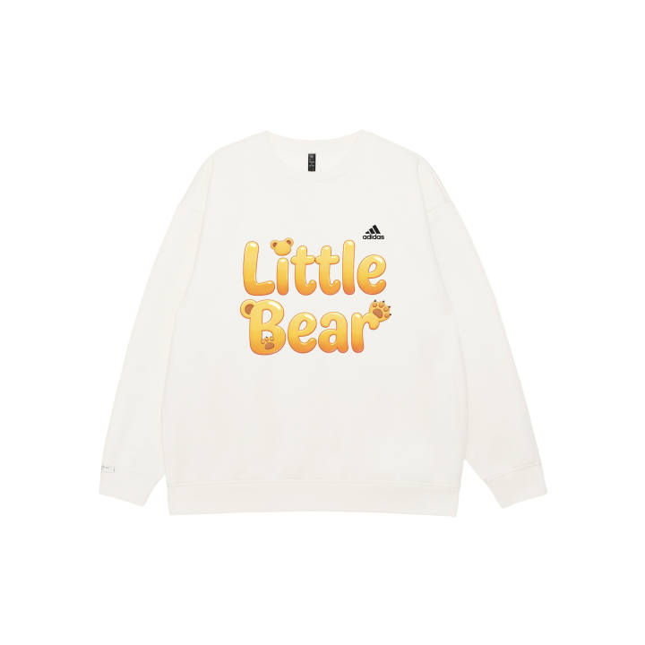 Adidas Adidas LABEL Sweatshirts Unisex White Crew Neck Moderate Regular