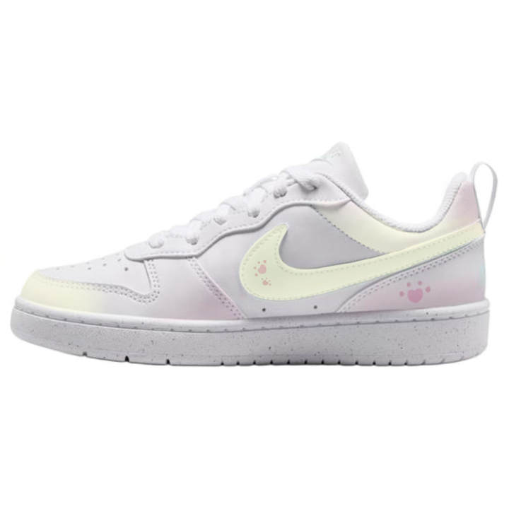 Nike Nike Court Low top Skateboard Shoes Women's White Yellow