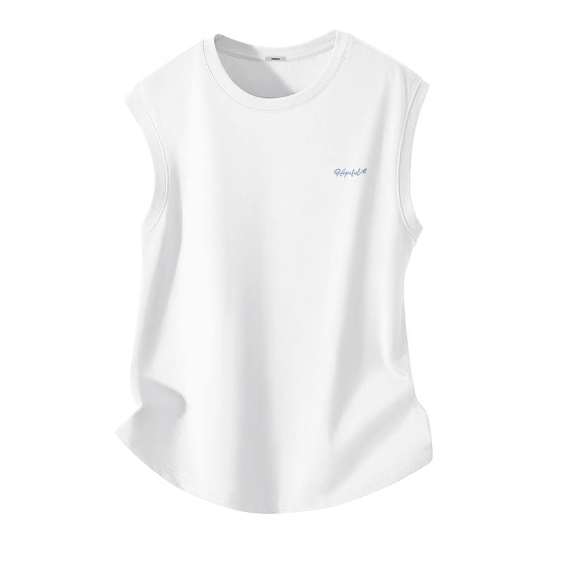 MINISO Tank Tops Unisex Crew Neck Moderate Sleeveless