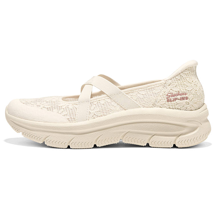 Skechers Arch Fit Mary Jane Shoes Women's Ivory