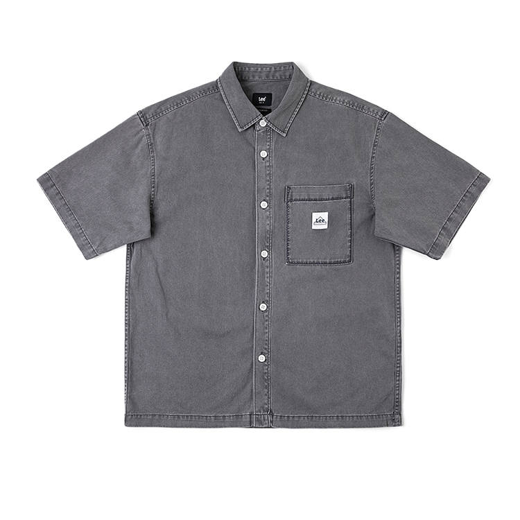 Lee Lee Shirts Men's Iron Gray Lapel Moderate Other