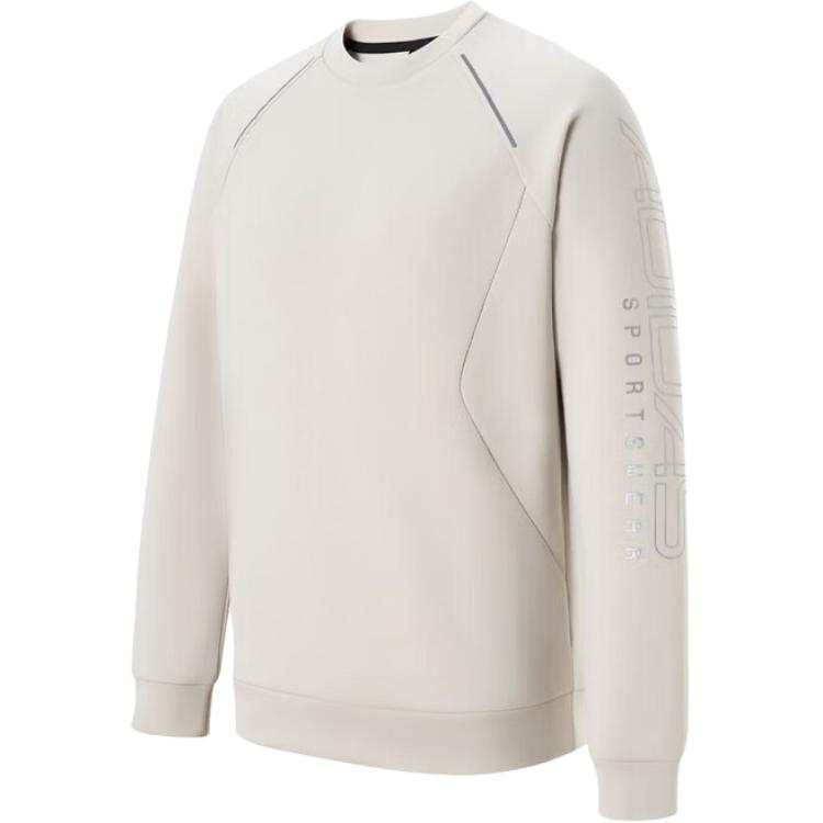Adidas Adidas Sweatshirts Men's Ecru Crew Neck Moderate