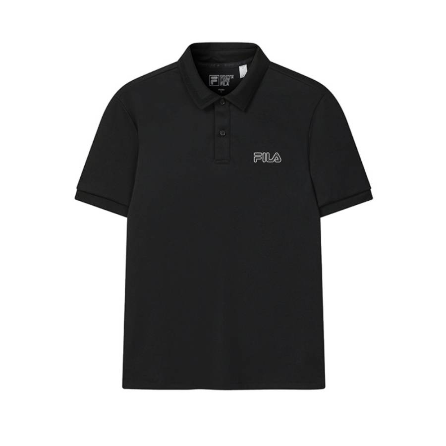 FILA Heritage Polo Shirt Men's Jet Black