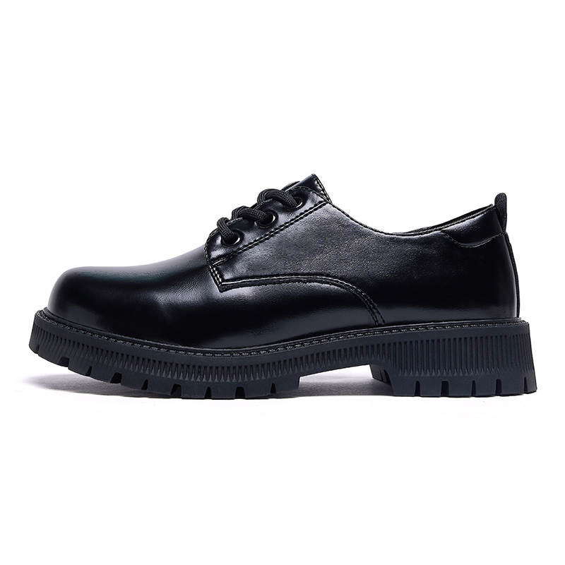 Warrior Ballet Flats Synthetic Leather Minimalist Style Loafers Women's Black