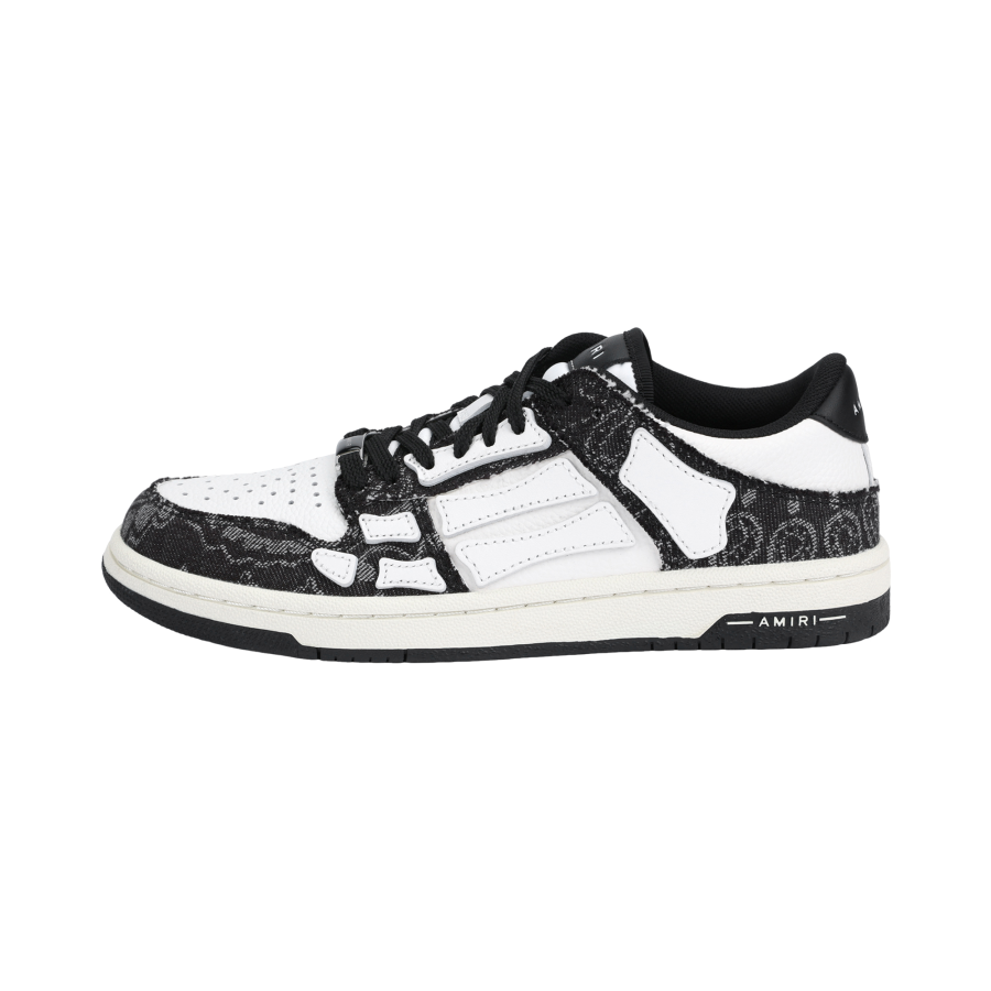 AMIRI Skel Low top Skateboard Shoes Women's Black White