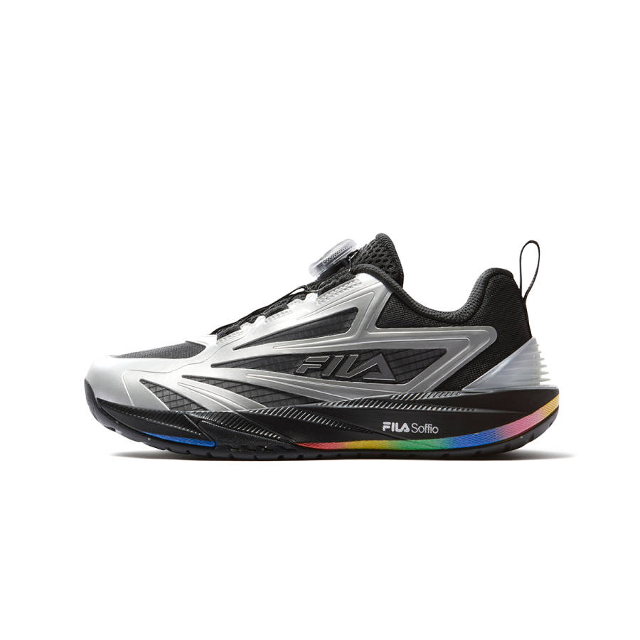 FILA KIDS PERFORMANCE FPF Synthetic Leather, Textile Basketball Shoes Black/Space Silver Kids'