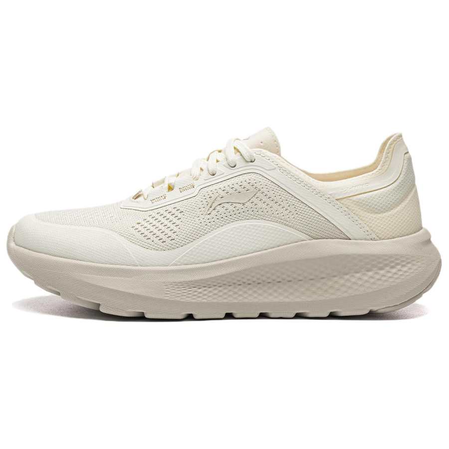 Li-Ning Li Ning Yun Yi Cushioning Slip Resistant Abrasion Resistant Breathable Coverage Low top Casual Shoes Women's Gray White