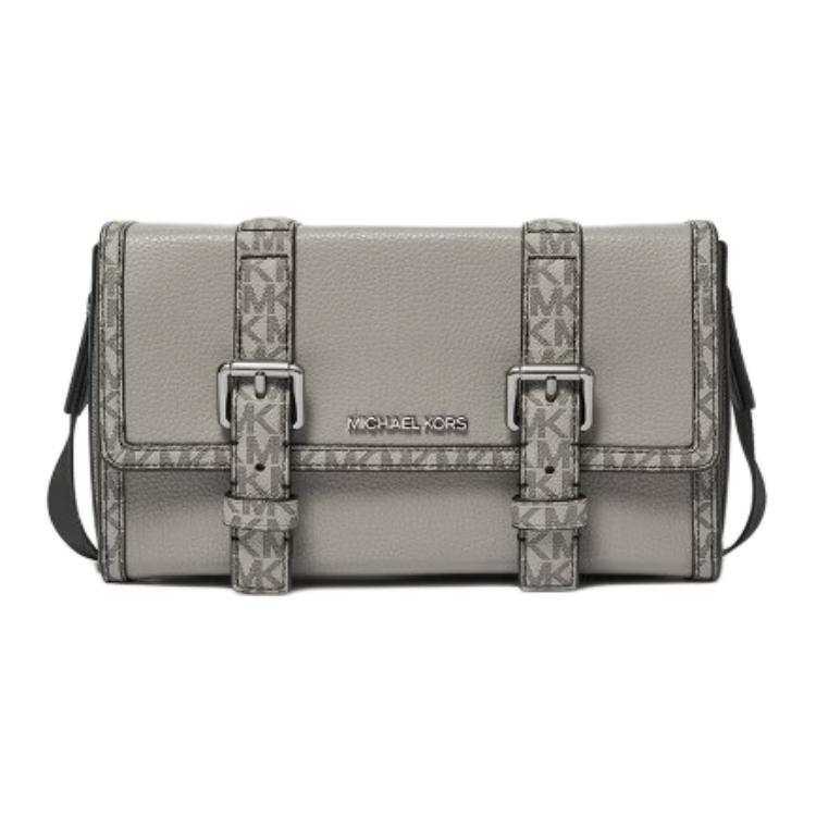 MICHAEL KORS COOPER Cow Leather With Artificial Leather Shoulder Bag Men's Pearl Gray