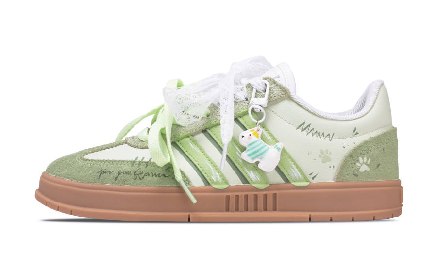 Adidas Adidas Gradas Green Jelly Lightweight Breathable Low top Skateboard Shoes Unisex Green