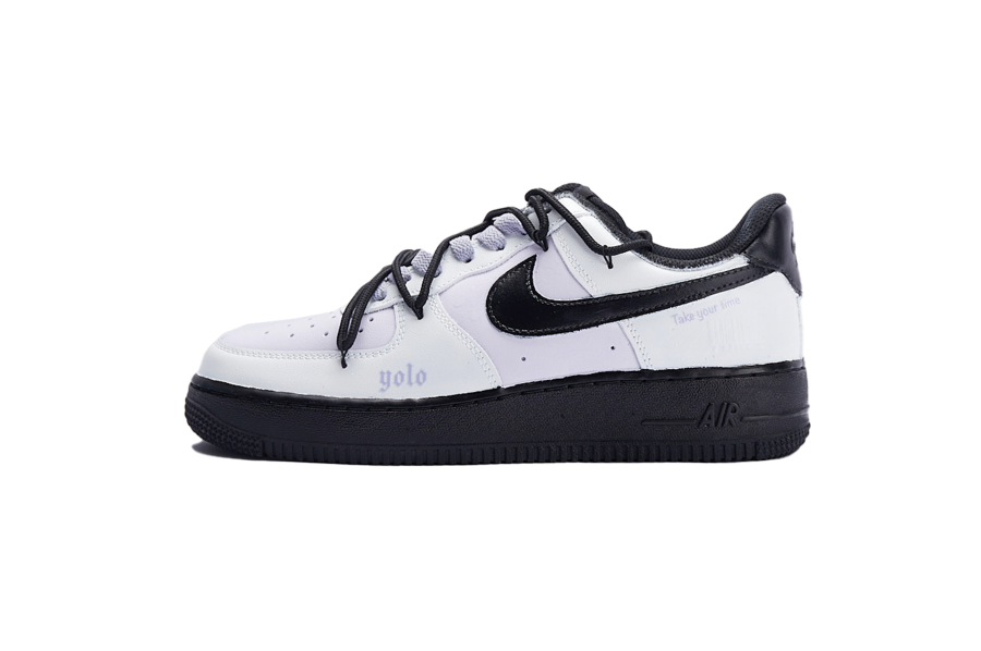 Nike Nike Air Force 1 Black Grape Soda Vlad Synthetic Leather Low top Kids' Skateboarding Shoes Unisex