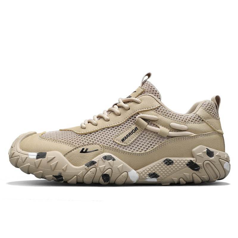 WARRIOR Quick Dry Balance Lightweight Low top Hiking Shoes Men's Khaki
