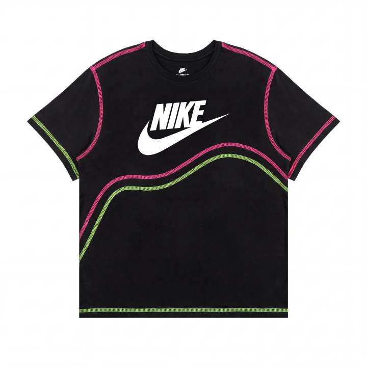 Nike Nike Sportswear T Shirts Unisex Black Crew Neck Thin