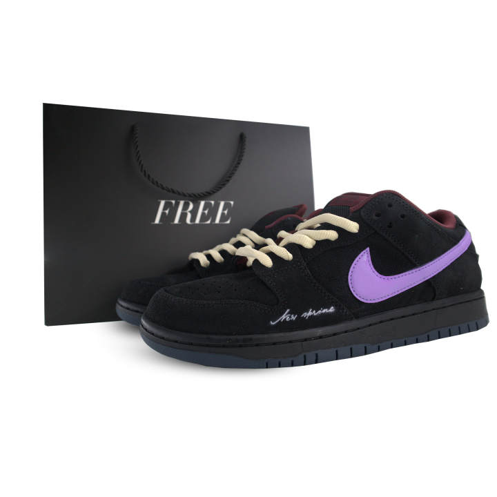 Nike Nike Dunk SB Purple Night Leather Abrasion Resistant Low top Skateboard Shoes Unisex