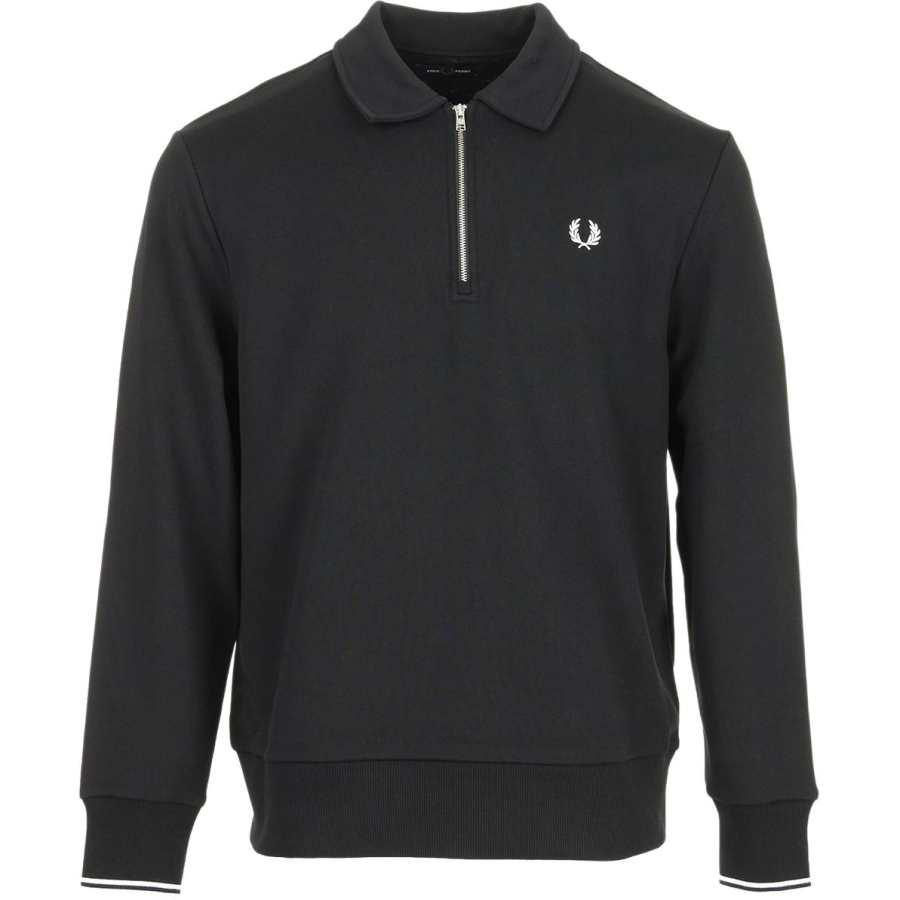 FRED PERRY FRED PERRY Sweatshirts Men's Black Moderate Straight Fit