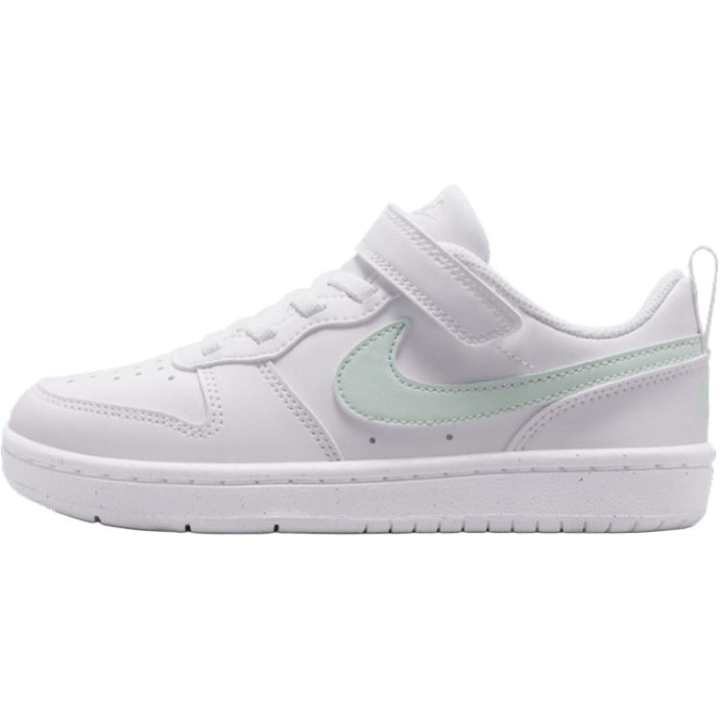 Nike Nike Court Borough Low top Skateboard Shoes White Green Kids'