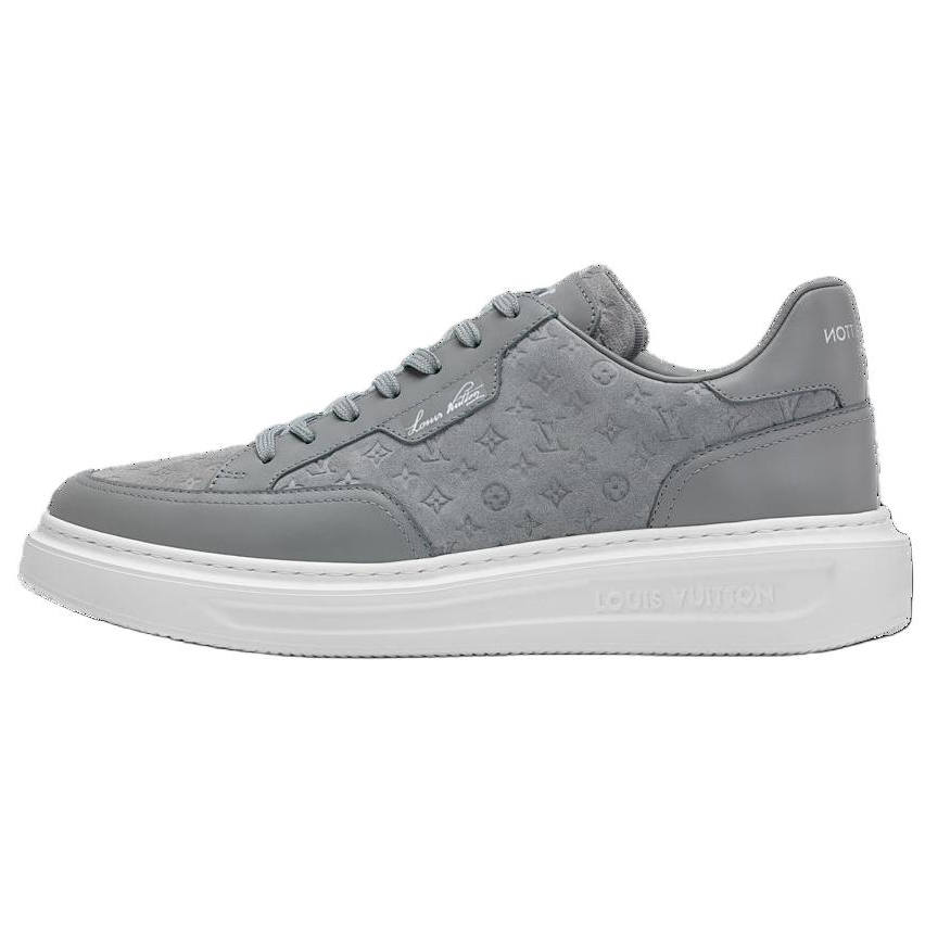 LOUIS VUITTON Beverly Hills Low top Casual Shoes Men's Gray