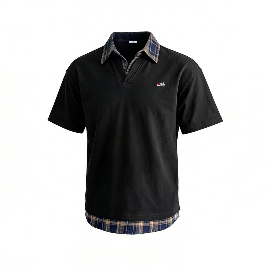 WARRIOR WARRIOR Polo Shirts Unisex Polo Collar Moderate Mock Two Piece